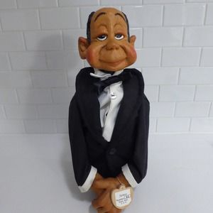 Nader Kids 1995 Wine Bottle Butler Signed H P Nader 95 W Hang Tag